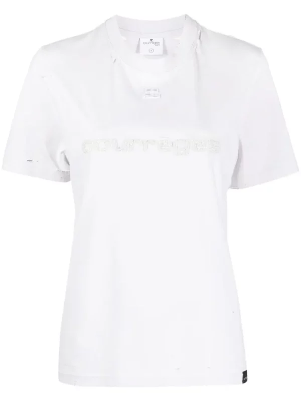 【意大利】COURREGES LOGO 印花棉質T恤  S |  【ITALY】COURREGES LOGO PRINT COTTON T-SHIRT  S