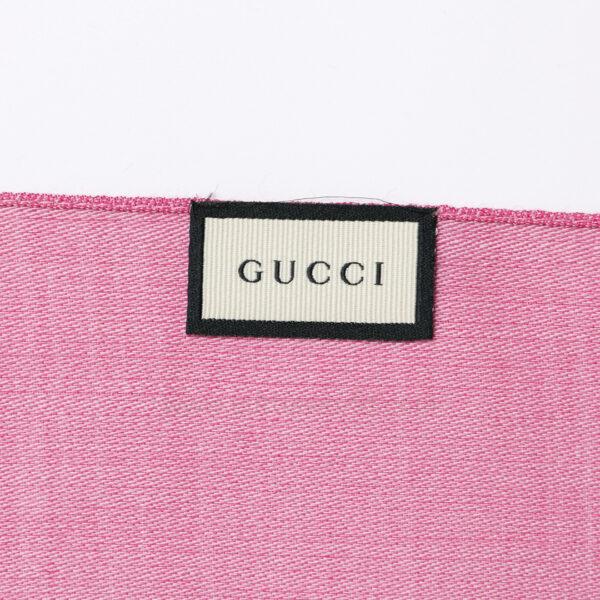 【全新】GUCCI GG 羊毛圍巾 S3398：圖片 8