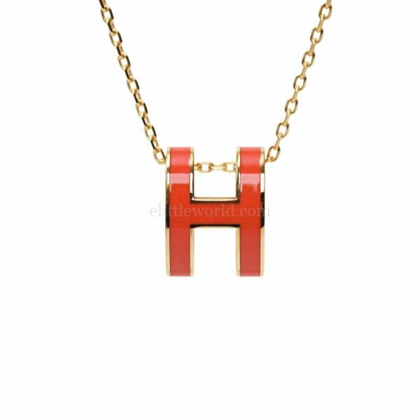 直播編號 12 : 【未使用品】HERMES POP H 項鍊 E17891