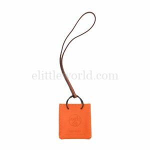 直播編號 18 : 【未使用品】HERMES ORANGE 包掛飾 E18023