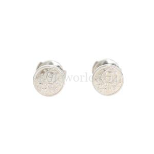 直播編號 2 : 【全新】HERMES EX-LIBRIS 小號耳環 E18296