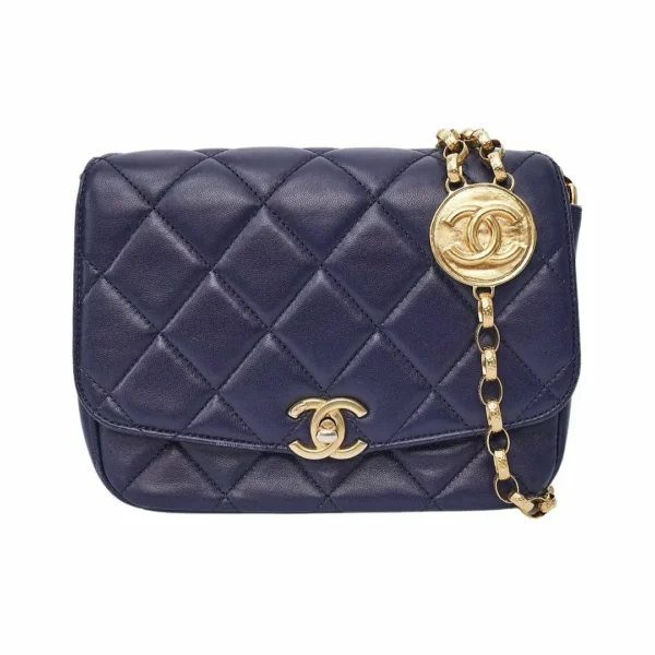 直播編號 23 : 【二手】CHANEL 錢幣垂蓋手袋 AS2222 E15915