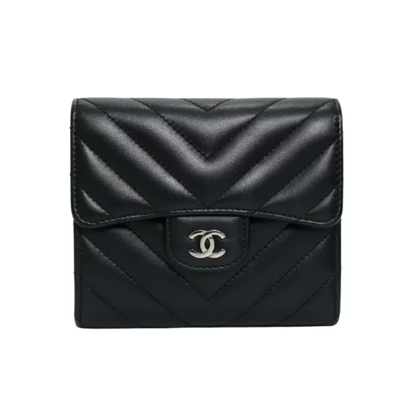 直播編號 24 : 【二手】CHANEL 經典細號垂蓋銀包 A82288 S3632