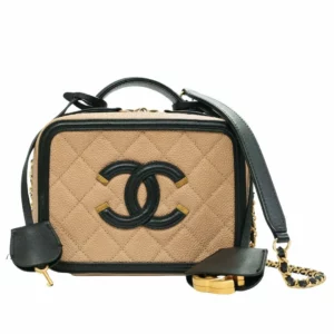 250206 直播編號 32 : 【二手】CHANEL CC 小號化妝箱 A93342 E19720