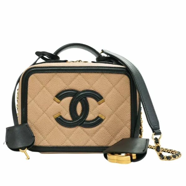 250206 直播編號 32 : 【二手】CHANEL CC 小號化妝箱 A93342 E19720