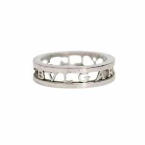 250306 直播編號 12 : 【二手】BVLGARI B.ZERO1 18K白金戒指 58 E21687