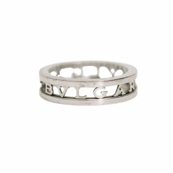 250306 直播編號 12 : 【二手】BVLGARI B.ZERO1 18K白金戒指 58 E21687