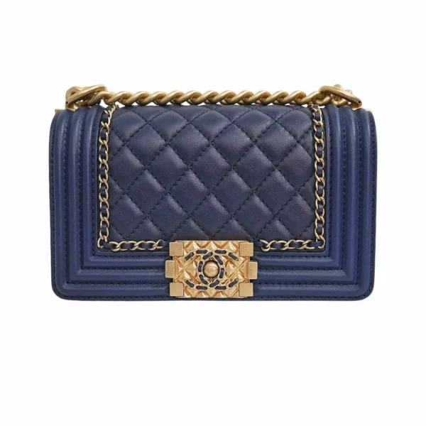 250306 直播編號 32 : 【未使用品】CHANEL BOY CHANEL 小號翻蓋手袋 A67085 E21525