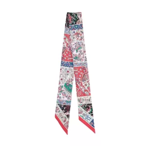 250320 直播編號 1 : 【全新】HERMES AU PAYS DES OISEAUX FLEURS TWILLY 絲巾 E20654
