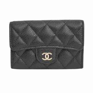 250320 直播編號 24 : 【未使用品】CHANEL 經典垂蓋卡片套 A80799 E21827