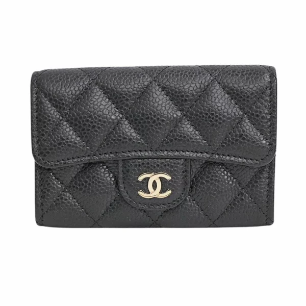 250320 直播編號 24 : 【未使用品】CHANEL 經典垂蓋卡片套 A80799 E21827