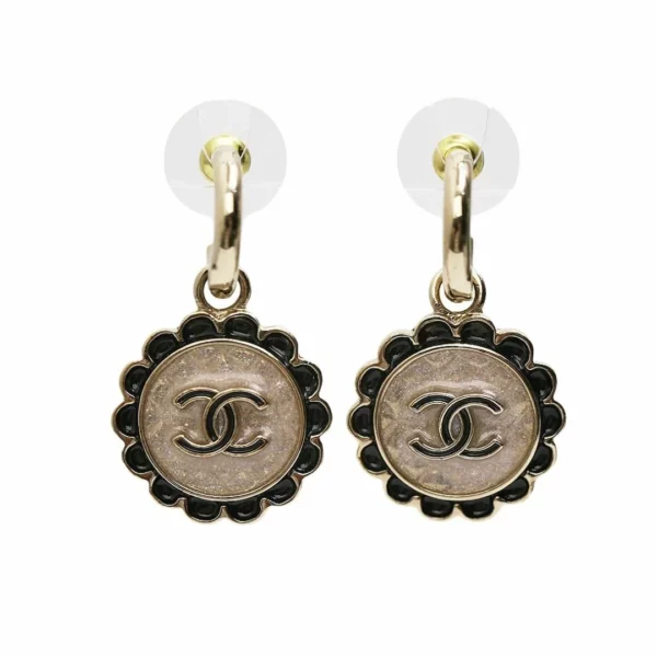 250403 直播編號 10 : 【全新】CHANEL CC 吊墜耳環 E22889