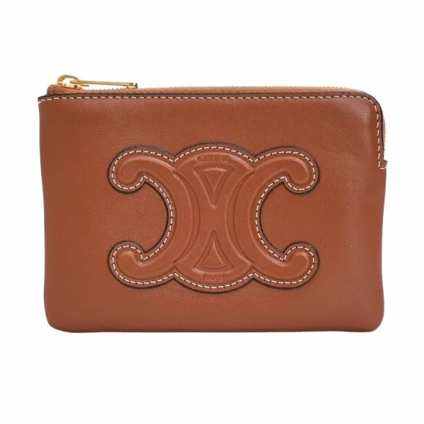250403 直播編號 21 : 【未使用品】CELINE CUIR TRIOMPHE 零錢包 E22551