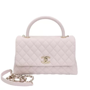 250403 直播編號 34 : 【二手】CHANEL 帶頂部提把大號翻蓋包 A92991 E22812