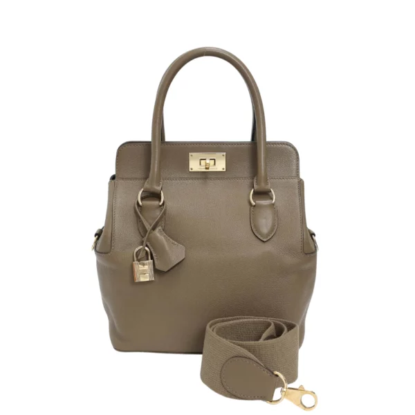 250403 直播編號 41 : 【二手】HERMES TOOLBOX 20 拼色手袋 E22676