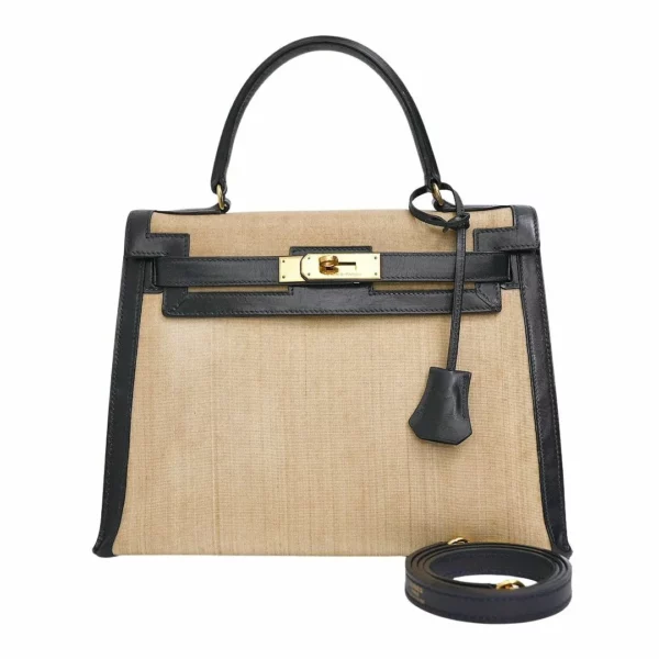 250403 直播編號 50 : 【二手】HERMES BOX CRINOLINE KELLY SELLIER 28 手袋 E21877