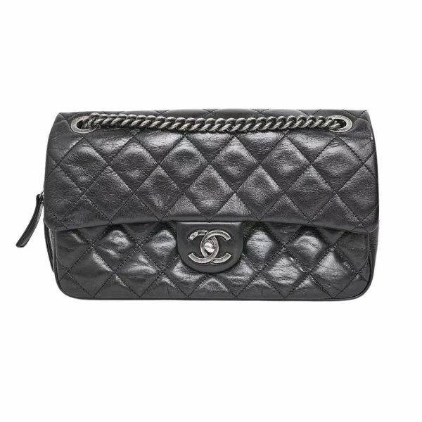 250417 直播編號 30 : 【二手】CHANEL 垂蓋手袋 A92370 E21163
