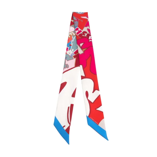 250425 直播編號 1 : 【二手】HERMES TWILLY GRAFF GRAFFITI 絲巾 E22650