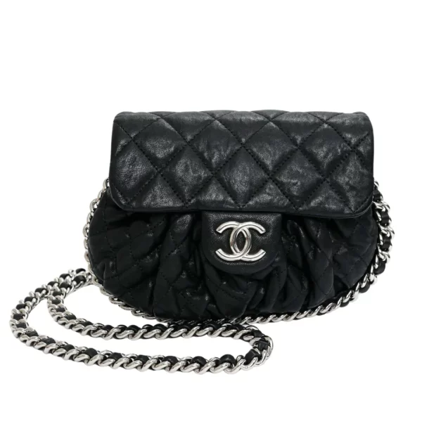 直播編號 28 : 【二手】CHANEL CHAIN AROUND 垂蓋手袋 A49914 E18642