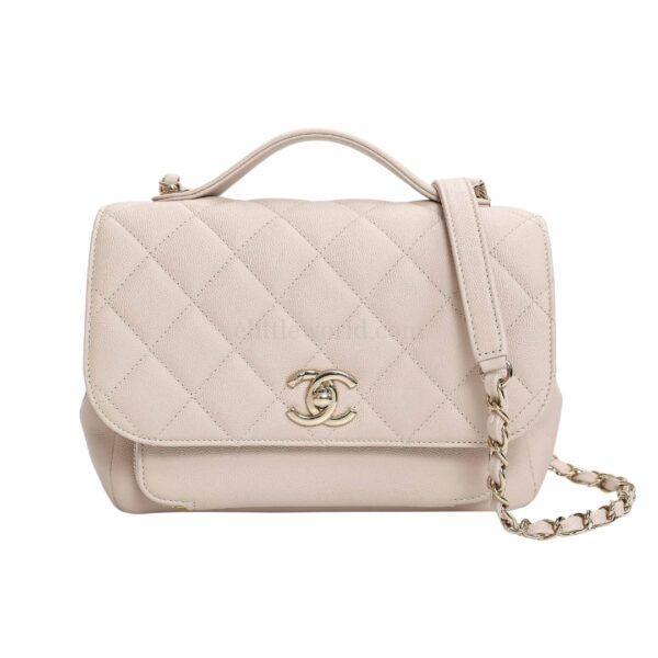 直播編號 29 : 【二手】CHANEL 小號帶頂部提把翻蓋包 A93607 E19000