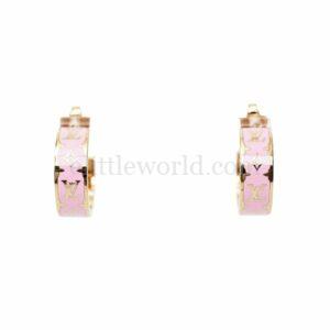 直播編號 3 : 【全新】LOUIS VUITTON 奈米圖形琺瑯耳環 M10831 R24 S3751