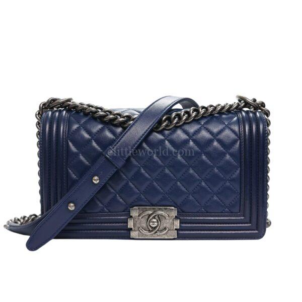 直播編號 35 : 【二手】CHANEL BOY CHANEL 翻蓋手袋 A67086 E19226