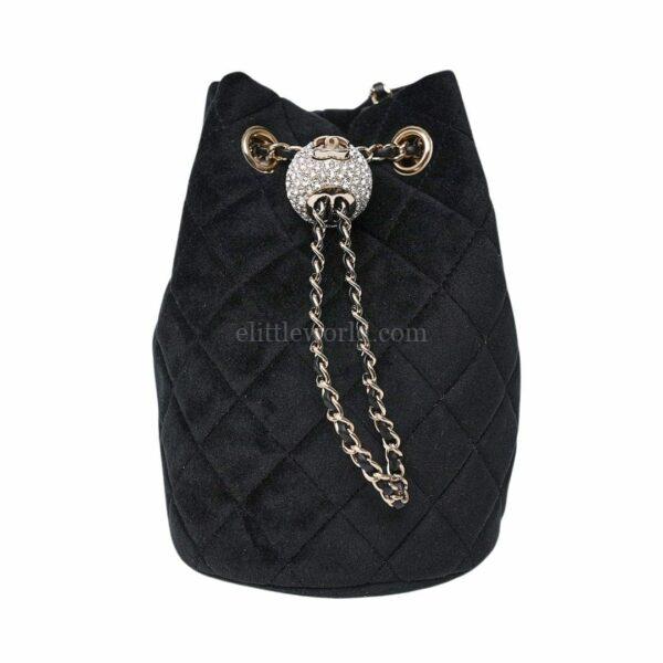 直播編號 38 : 【未使用品】CHANEL 水鑽球小號水桶袋 AS1894 E19603