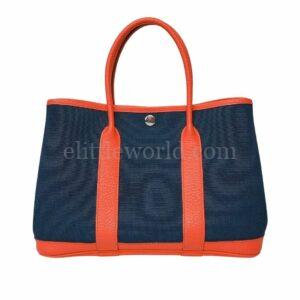直播編號 43 : 【二手】 HERMES GARDEN PARTY 30 帆布手袋 E17183 R109