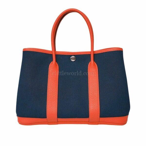 直播編號 43 : 【二手】 HERMES GARDEN PARTY 30 帆布手袋 E17183 R109
