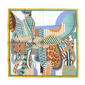 直播編號 5 : 【全新】HERMES LA SELLE IMAGINAIRE 90 絲巾 E20247