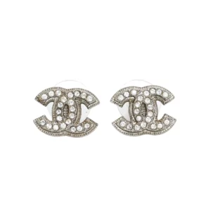 直播編號 6 : 【二手】CHANEL CC 水晶耳環 A37272 E18414