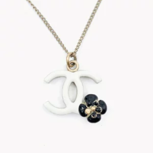 直播編號 9 : 【二手】CHANEL CC 山茶花項鍊 P1003