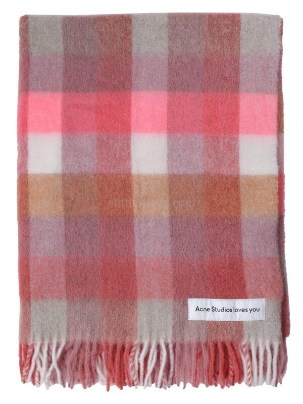 【意大利】ACNE STUDIOS 格紋流蘇毛毯 200*140