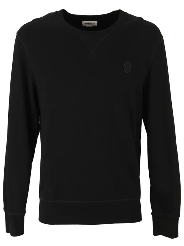 【二手】ALEXANDER MCQUEEN 骷顱頭貼花套頭衫 M