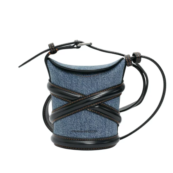 【二手】ALEXANDER MCQUEEN THE CURVE 手袋 602955 E21716