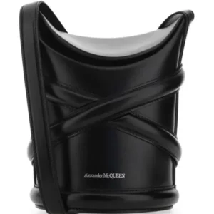 【全新】ALEXANDER MCQUEEN THE CURVE 黑色手袋 PD1607
