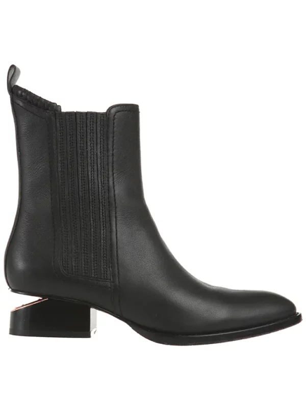 【二手】ALEXANDER WANG 造型跟短靴 36