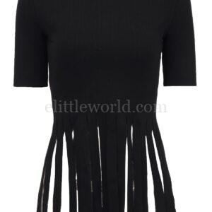 【二手】ALEXANDER WANG 流蘇飾合身上衣 S