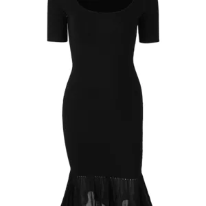 【二手】ALEXANDER WANG 鉚釘飾邊修身連衣裙 XS