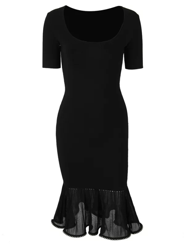 【二手】ALEXANDER WANG 鉚釘飾邊修身連衣裙 XS