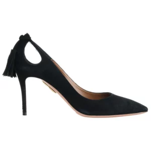 【二手】AQUAZZURA 流蘇綴飾皮革高跟鞋 37.5