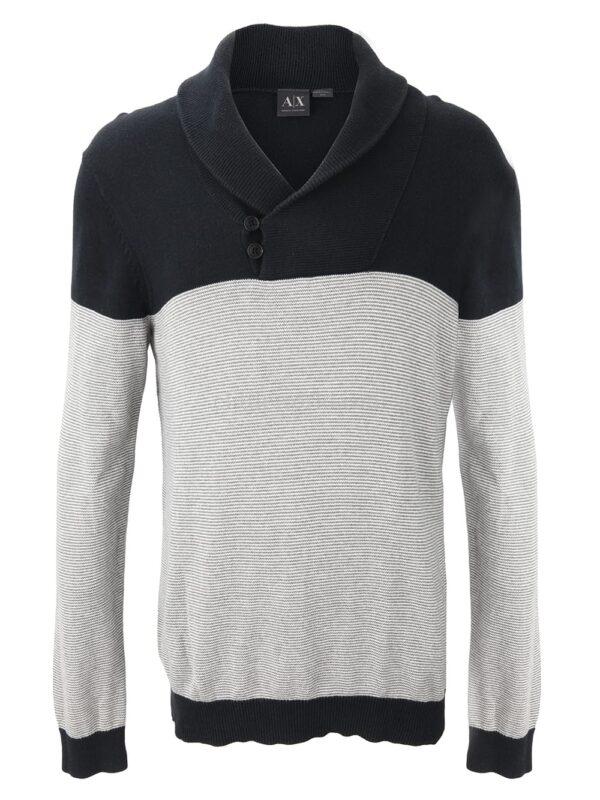 【二手】ARMANI EXCHANGE 條紋針織上衣 M