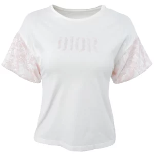 【二手】BABY DIOR 亮片刺繡圓領T恤 10Y