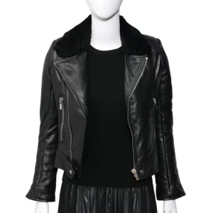 【二手】BALENCIAGA 皮質機車夾克 34 S3928
