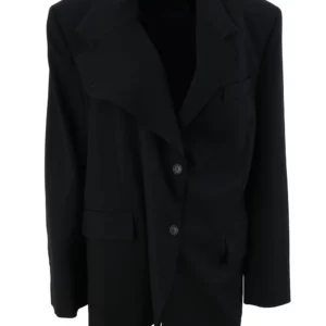 【二手】BALENCIAGA 超大款不對稱領西裝外套 36
