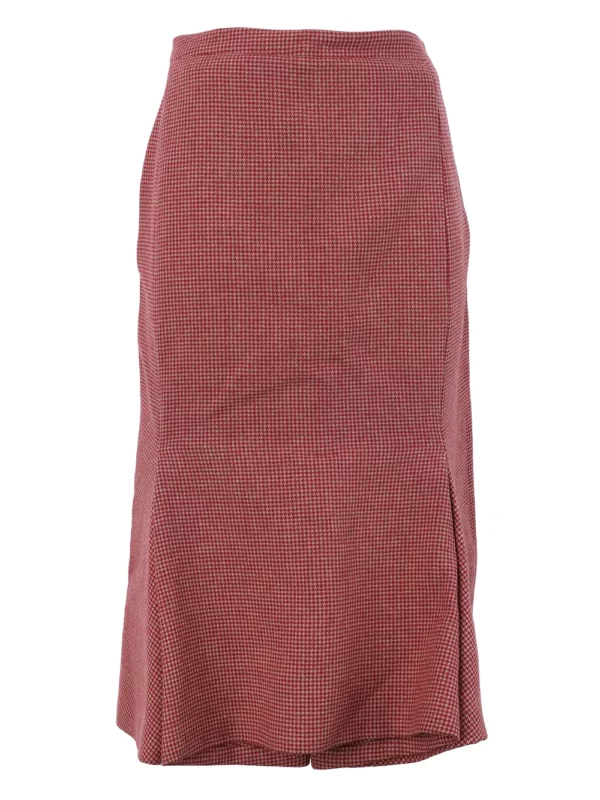 【二手】BALENCIAGA 千鳥格高腰半身裙 36