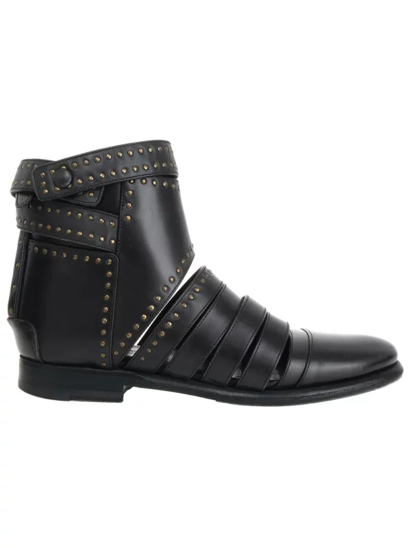 【二手】BALENCIAGA 鉚釘鑲嵌及踝靴 36