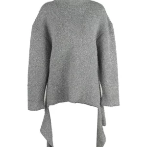 【二手】BALENCIAGA 銀絲混紡高領毛衣