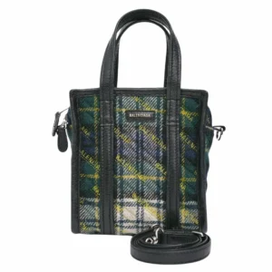 【二手】BALENCIAGA BAZAR XXS 呢絨手提袋 513988 E21071