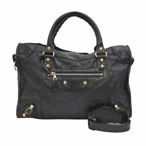 【二手】 BALENCIAGA CITY 皮革手提包 281770 E20965